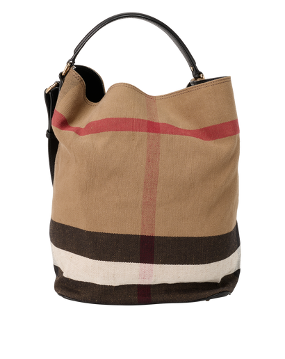Burberry Ashby, &pound;410, Handbags, Black/Brown/Red/White, Canvas, Front view